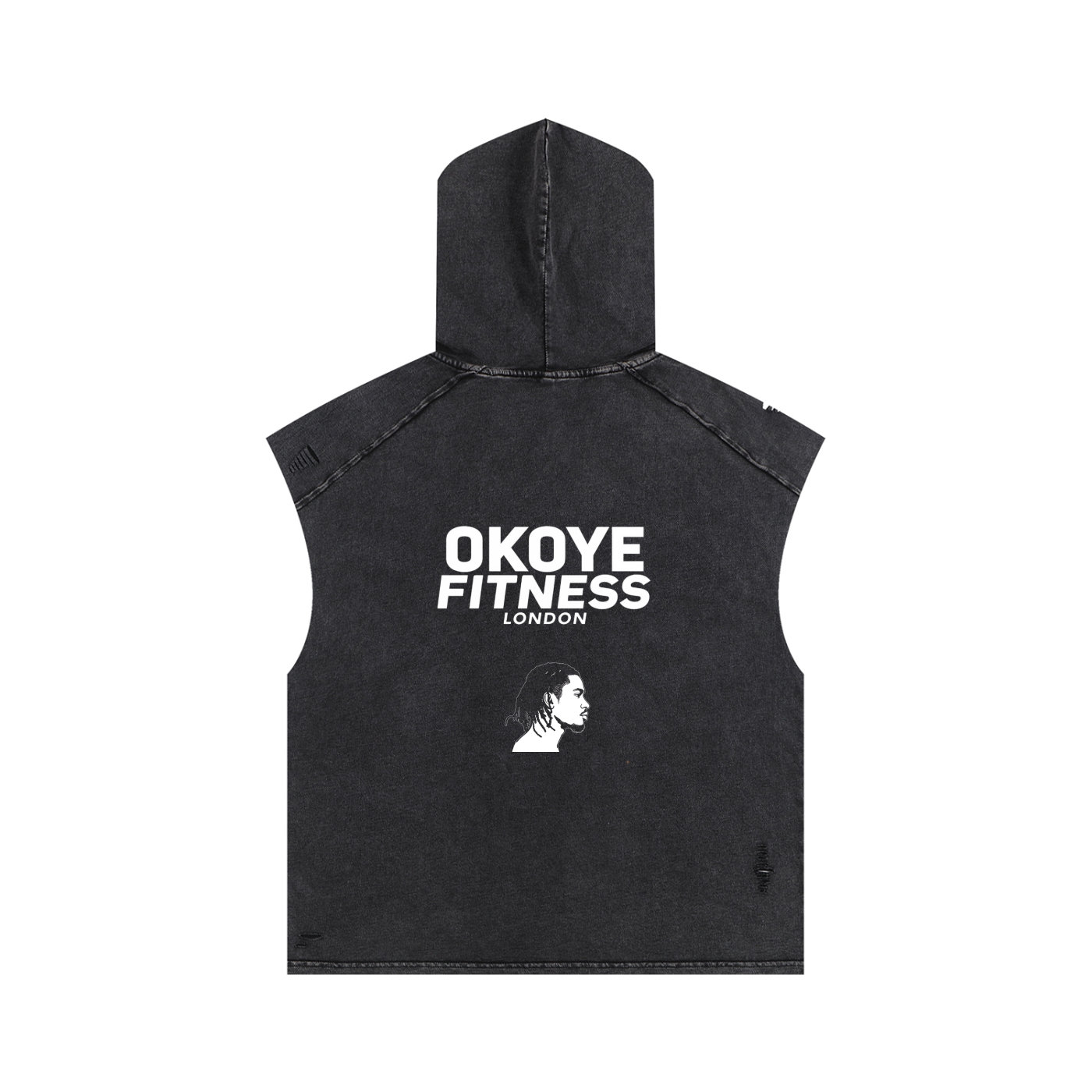 Snow Washed Boxy Hooded Tank Top