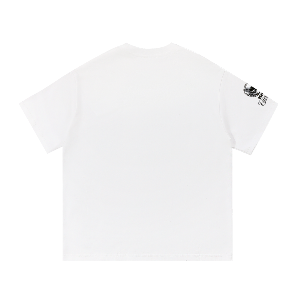 White Okoye Silver Headguard Tee