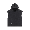 Snow Washed Boxy Hooded Tank Top