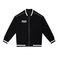 Contrast Piping Zip Bomber Jacket