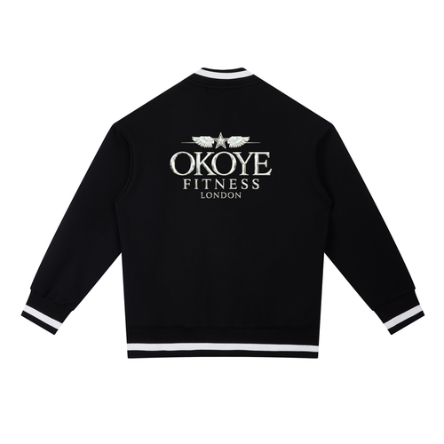 Contrast Piping Zip Bomber Jacket